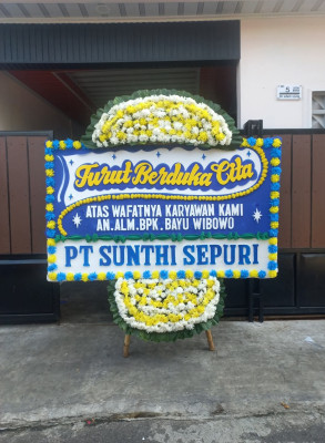 Papan Bunga Duka di Sayang